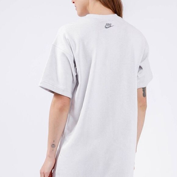 Nike Sportswear NSW Fleece Dress Platinum Gray New - Picture 5 of 14